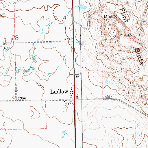 Topographic Map of Bethlehem Lutheran Cemetery, SD