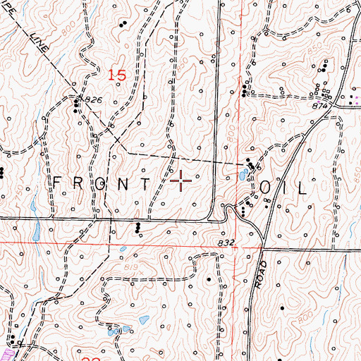 Topographic Map of Kern Front Oil Field, CA