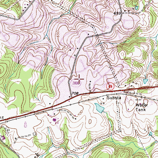 Topographic Map of Northeast Post Office, NC