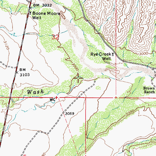 Topographic Map of Clover Wash, AZ