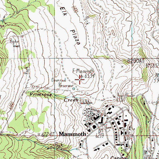Topographic Map of Kite Hill Cemetery, WY