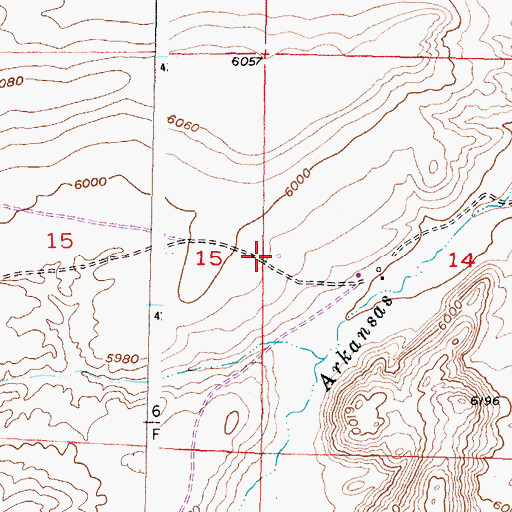 Topographic Map of Annis Ranch Cemetery, WY