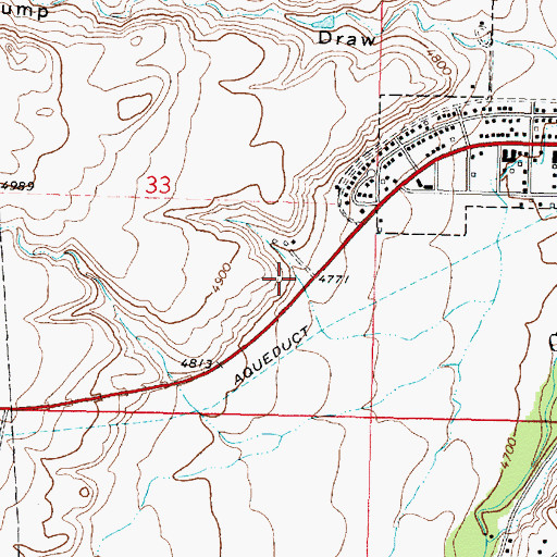 Topographic Map of Saint Luke's Columbarium, WY