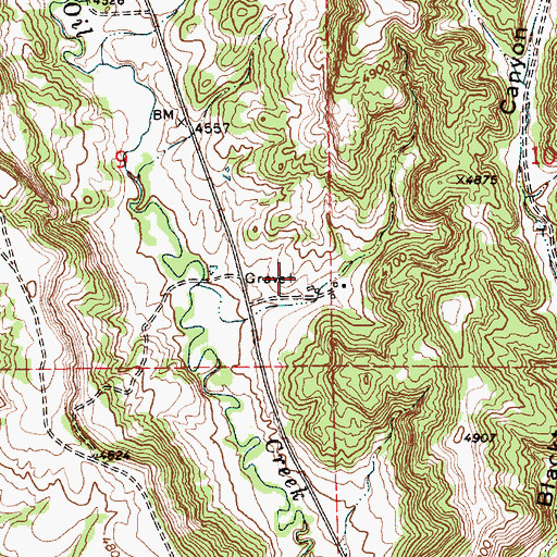 Topographic Map of Freel Gravesite, WY