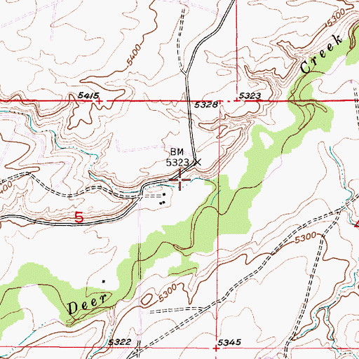 Topographic Map of Mortimore Family Cemetery, WY