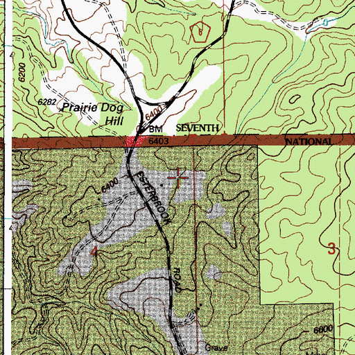 Topographic Map of Norcross Family Cemetery, WY