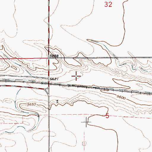 Topographic Map of Gethsemane Gardens Cemetery, WY