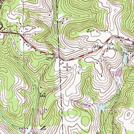 Topographic Map of Holy Savior Catholic Cemetery and Mausoleum, PA