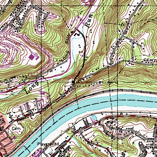 Topographic Map of Rippel Road Jewish Cemetery, PA