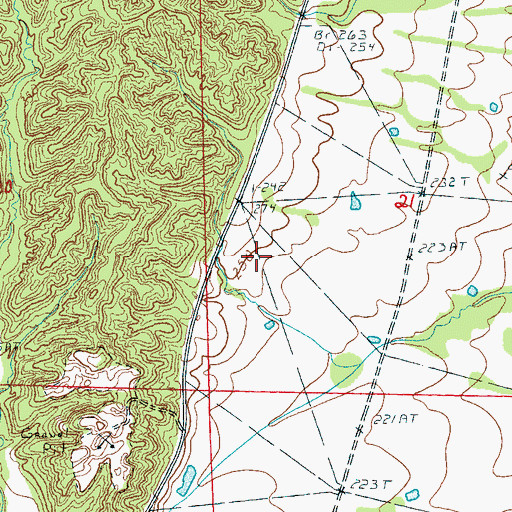 Topographic Map of Arkansas State Veterans Cemetery at Birdeye, AR