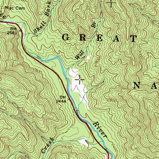 Topographic Map of Dock Conner Cemetery, NC