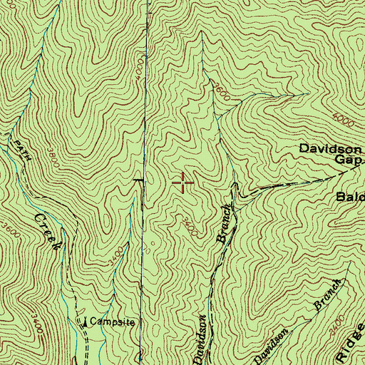 Topographic Map of H D Burris Child Cemetery, NC