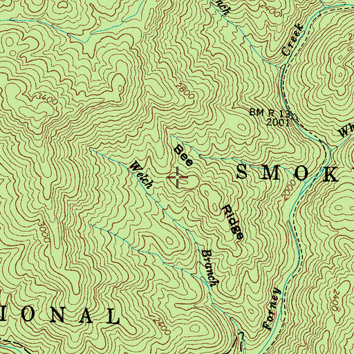 Topographic Map of Hoyle Cemetery, NC