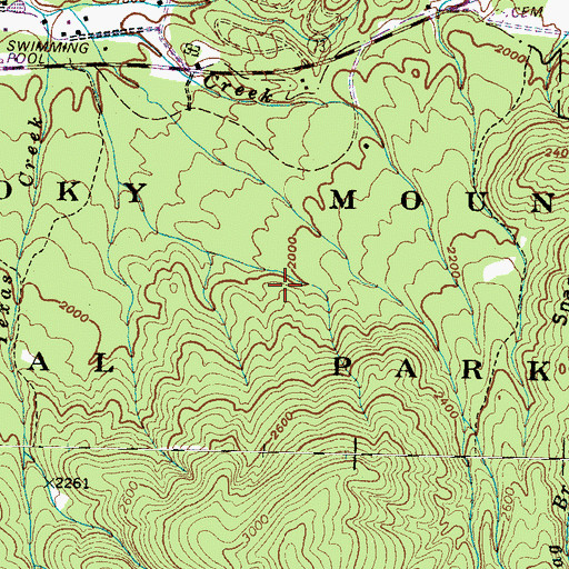 Topographic Map of Johnnie Ramsey Cemetery, TN