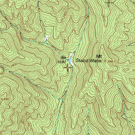 Topographic Map of Jonas Jenkins Cemetery, NC