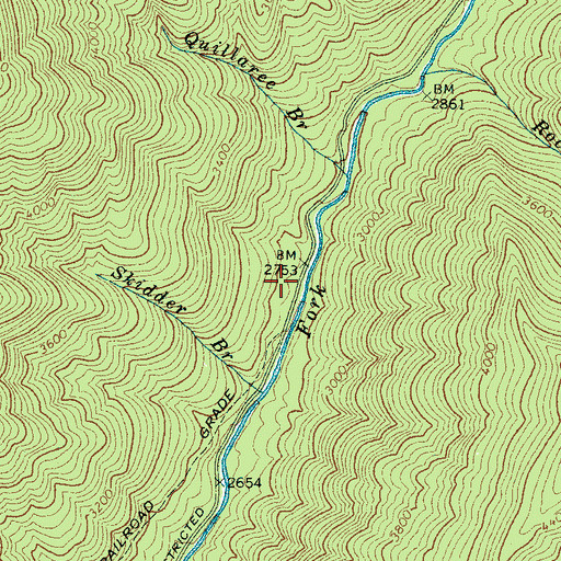 Topographic Map of McGhee Cemetery, NC