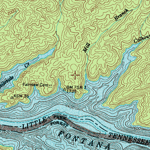Topographic Map of Nelms Family Cemetery, NC