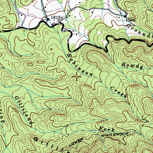 Topographic Map of O M Caton Cemetery, TN