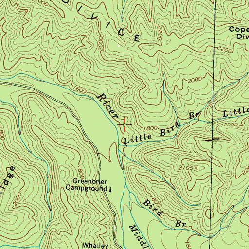Topographic Map of Parton Cemetery, TN