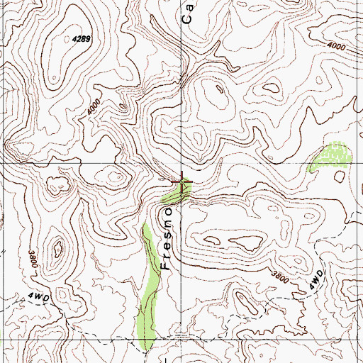 Topographic Map of Coal Mine Canyon, AZ