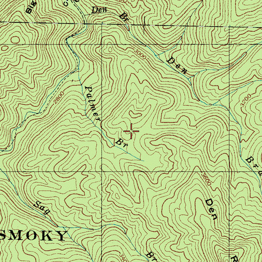 Topographic Map of Robert Palmer Cemetery, NC
