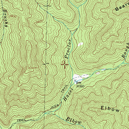 Topographic Map of Wike Cemetery, NC