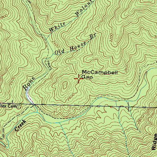 Topographic Map of Wilson Family Cemetery, NC