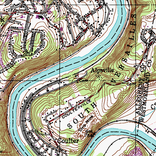 Topographic Map of Bigley Family Cemetery, PA