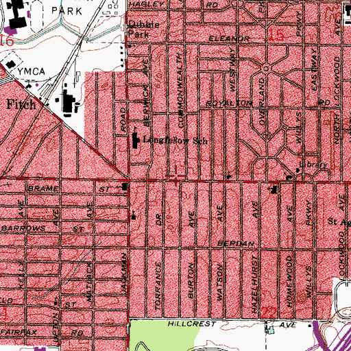 Topographic Map of West Toledo Post Office, OH
