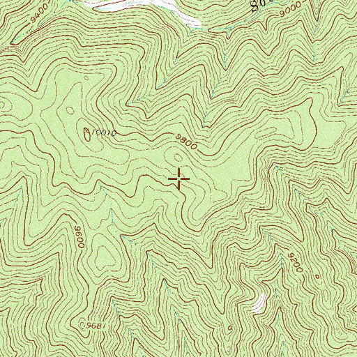 Topographic Map of Hermosa Creek Wilderness, CO