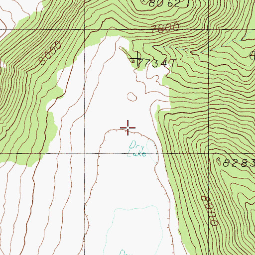 Topographic Map of Wovoka Wilderness, NV