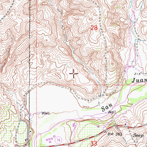 Topographic Map of Orange County Fire Authority Station 56, CA