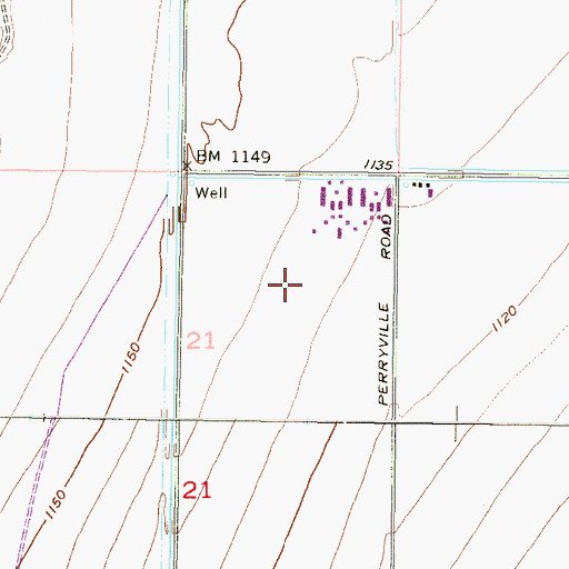 Topographic Map of Buckeye Valley Fire District Station 321, AZ