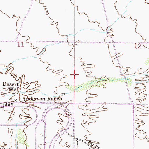 Topographic Map of Mesa Fire Department Station 219, AZ