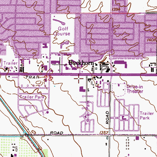 Topographic Map of Mesa Fire Department Station 220, AZ