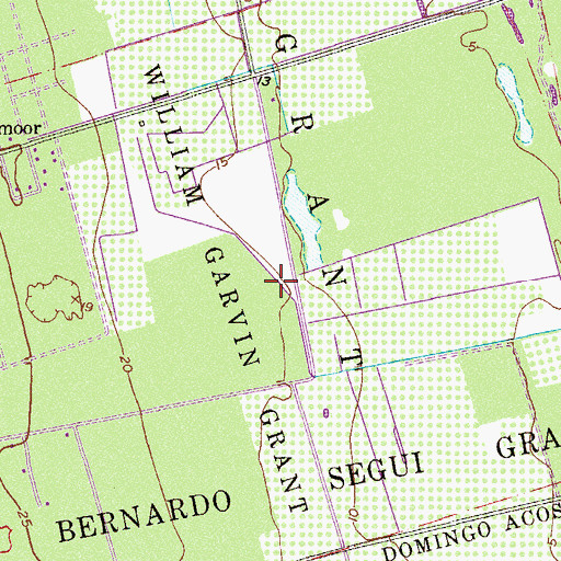 Topographic Map of Cape Canaveral National Cemetery, FL
