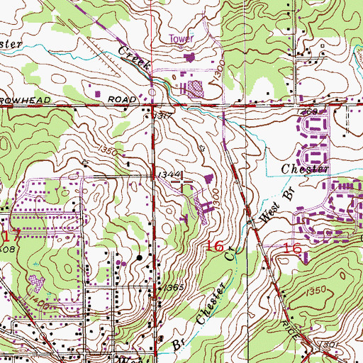 Topographic Map of Duluth Police Department - Headquarters / East Duluth, MN