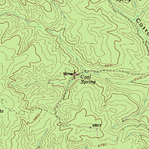 Topographic Map of Coal Spring, AZ