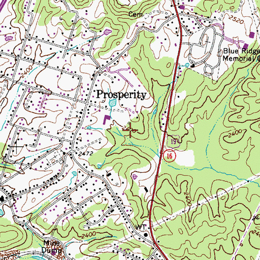 Topographic Map of Air Evac Lifeteam 121, WV