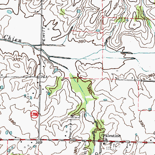 Topographic Map of Blair Family Cemetery, KY