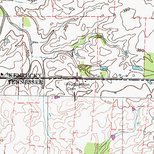 Topographic Map of Isham Browder Grave, KY