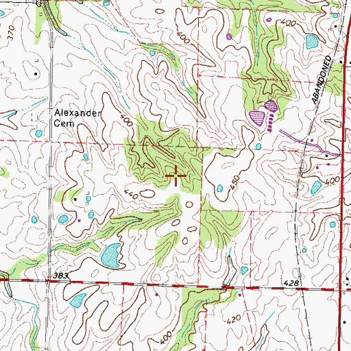 Topographic Map of Polsgrove Family Cemetery, KY