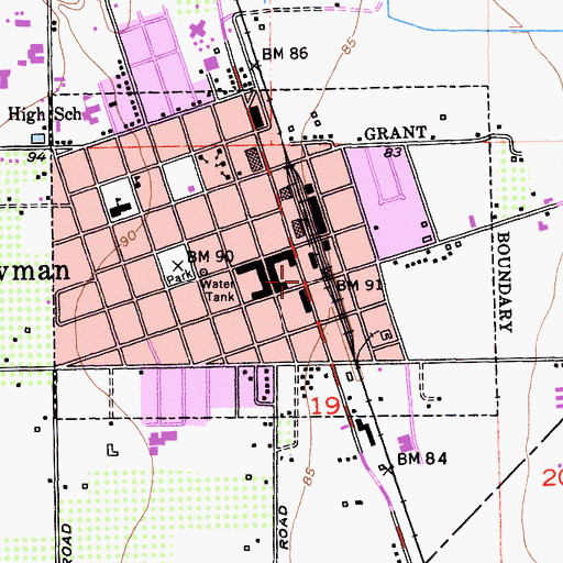 Topographic Map of Newman, CA