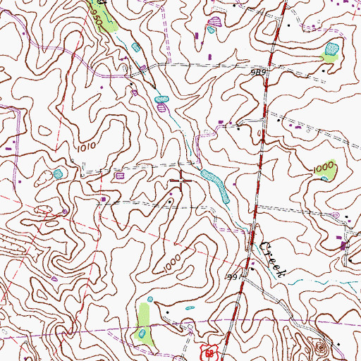 Topographic Map of Wyatt Cemetery, KY