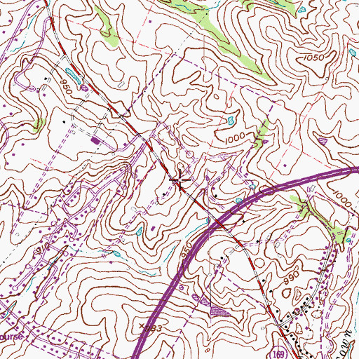 Topographic Map of Todhunter Cemetery, KY