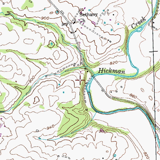 Topographic Map of Riddle Cemetery, KY