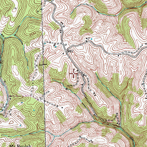 Topographic Map of Taylor Cemetery, KY