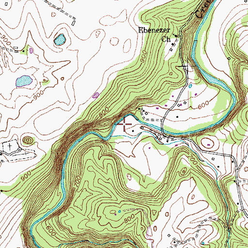 Topographic Map of Fain Family Cemetery, KY
