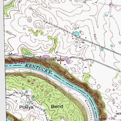 Topographic Map of Fitch Cemetery, KY