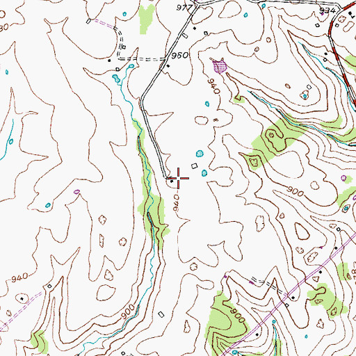 Topographic Map of Miller Family Cemetery, KY